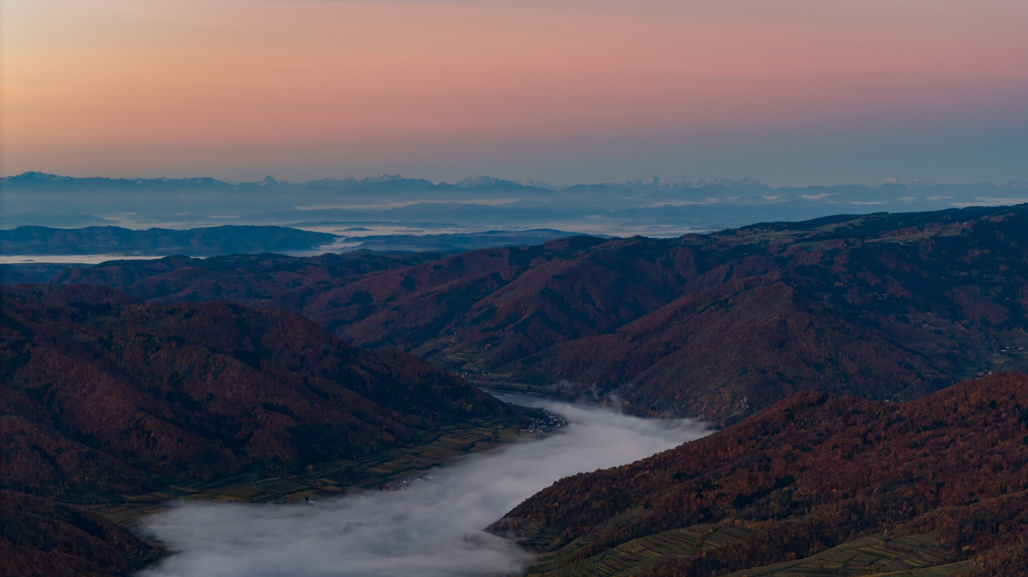 Wachau Drohnenaufnahme Sommer